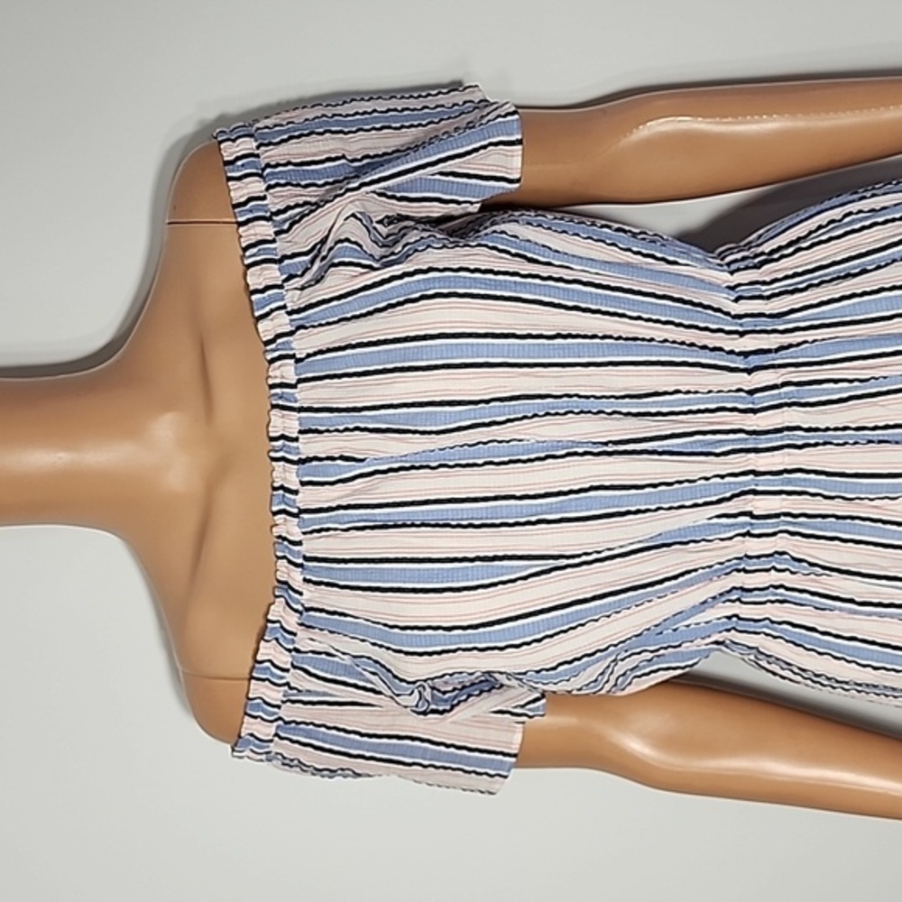 J. Crew Mercantile Off TheShoulder Striped Peasant Dress Size XS NWT - Picture 8 of 16